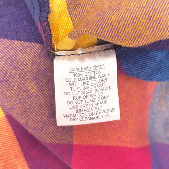 Dangerfield rainbow plaid mini skirt with front pockets size US10 - Picture 4 of 6